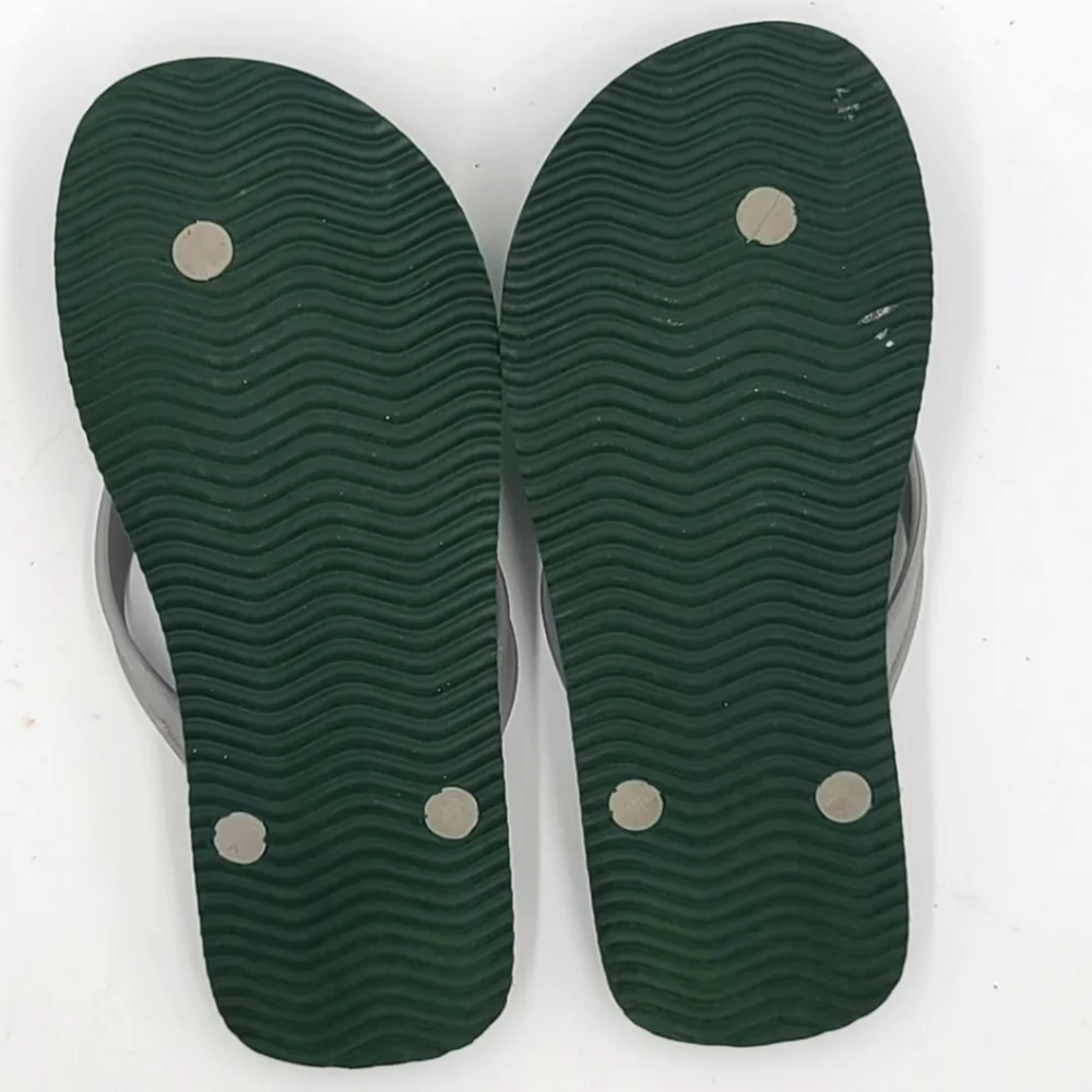 Guy Harvey Flip Flop Thong Sandals Size 7/8R Green Fish - Picture 4 of 5